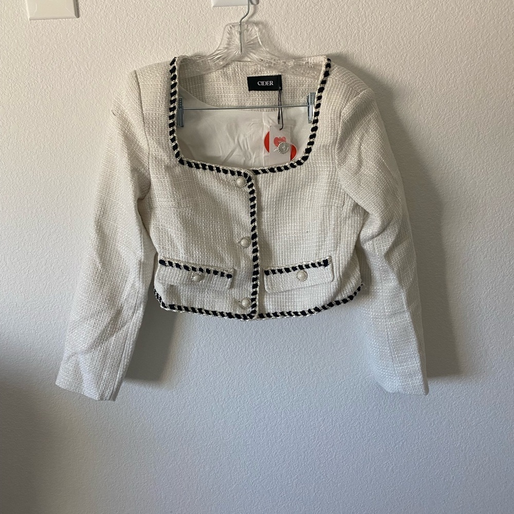 Tweed jacket & pants set brand new with tags